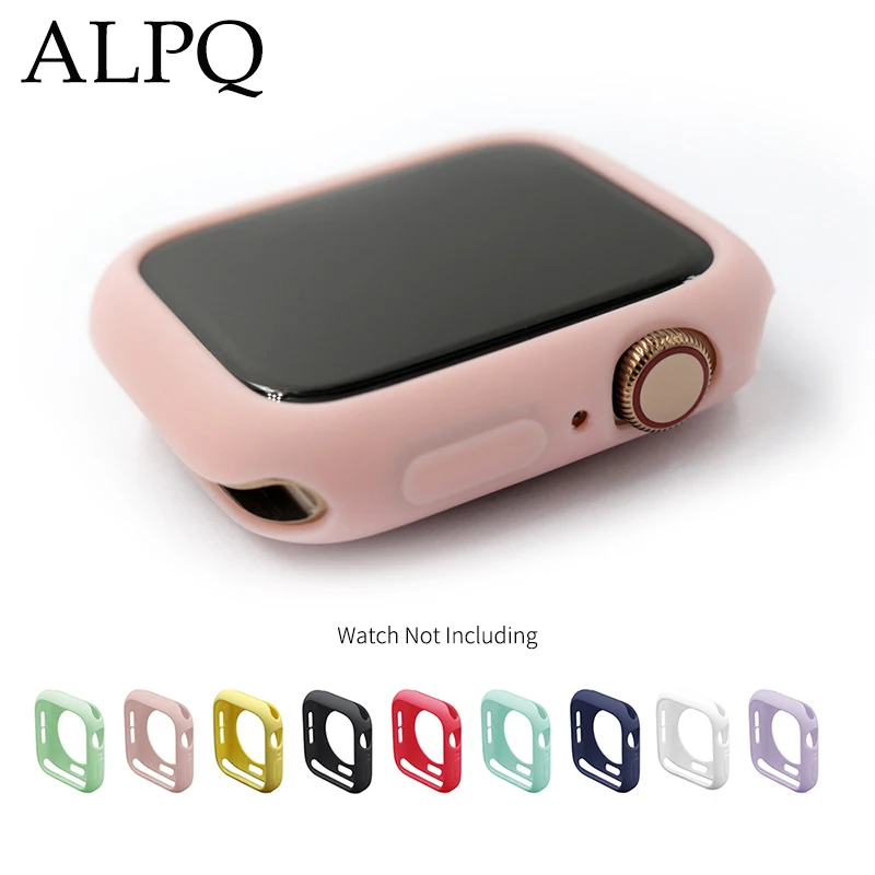 Чехол для часов Apple Watch 42 мм, 38 мм, 40 мм, 44 мм, мягкий силиконовый чехол из ТПУ для iwatch Series 4, 3, 2, 1, чехол ярких цветов