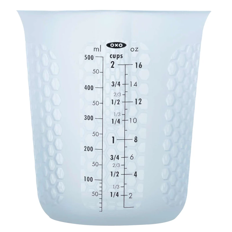 

High Quality Simple Silicone Measuring Cup With Scale 500ml Thickened Baking Tool Anti Scald And Slip For Children And Adult