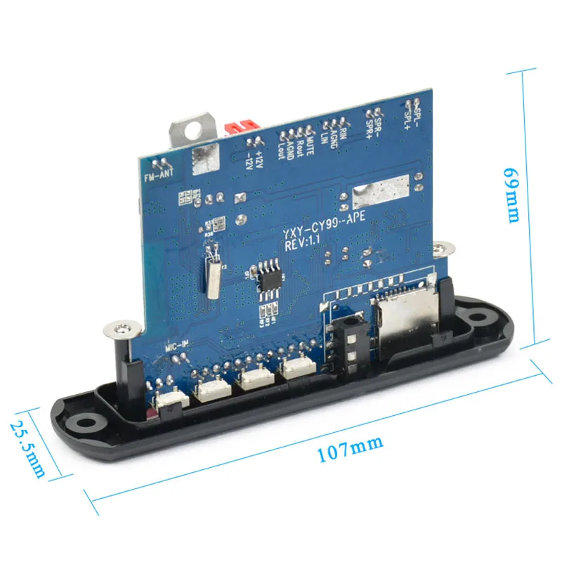 CY99 12 в Bluetooth 4 0 EDR APE FLAC WAV WMA MP3 аудио декодер плата стерео приемник 10 Вт + dgial
