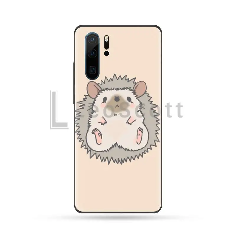 Kawaii Hedgehog мягкий резиновый чехол для телефона Huawei P9 P10 P20 P30 Pro Lite smart Mate 10 20 Y5 Y6 Y7 2018