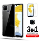 Защитный чехол для объектива камеры realme c21, прозрачный, силиконовый