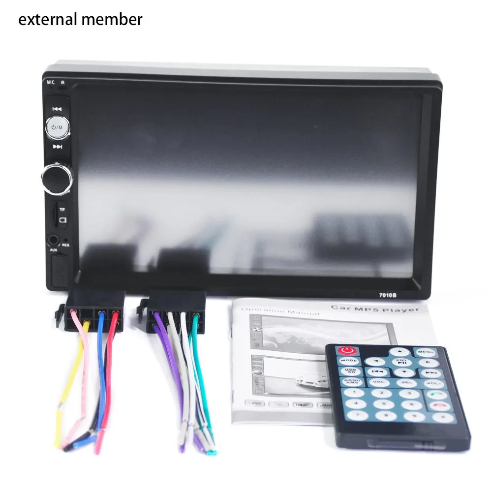 Универсальный автомобильный радиоприемник 2 Din 7 дюймов Bluetooth 0 7010B автомобильная