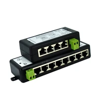 2 pieces poe power injector 4ports 8ports over ethernet ieee802 3af poe splitter for ip cctv network poe camera