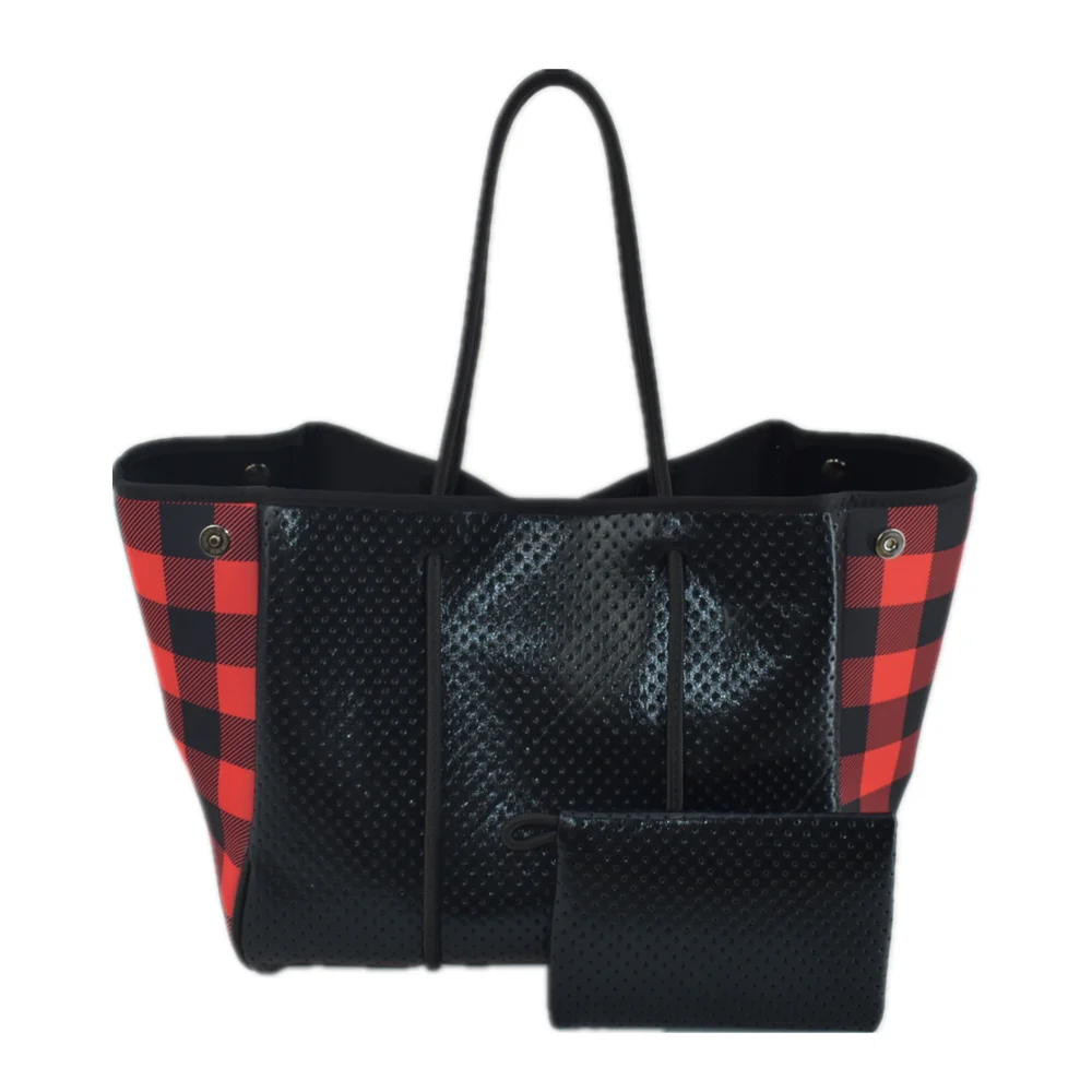 

Large Neoprene Tote Bag for Travel, Work, Gym I Neoprene Beach Bags