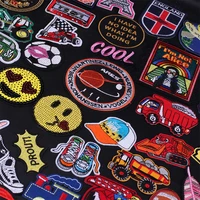 cartoon face decoration car embroidered patches on clothes badges for sewing clothing thermoadhesive patches girls appliques