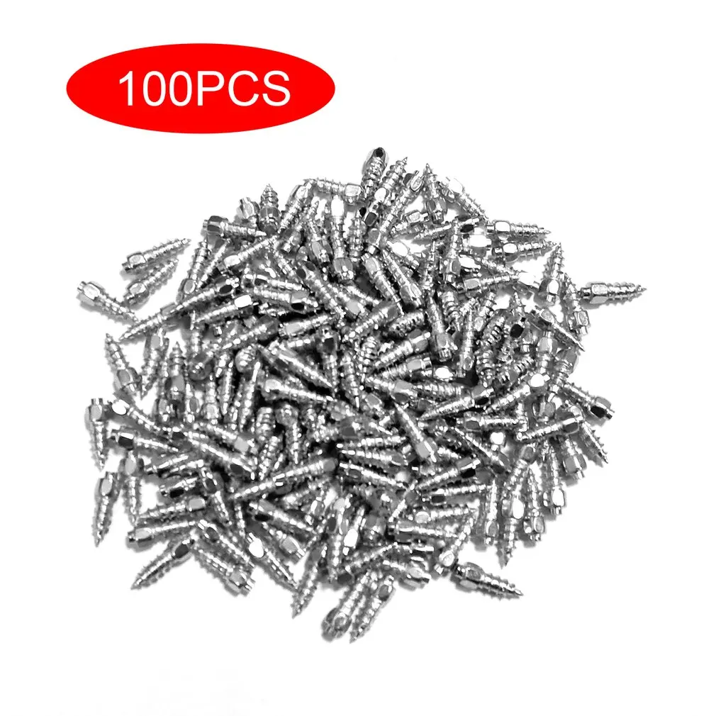 

100-500 Pcs 4x12mm Non-Slip Tungsten Steel Nails Wheel Nails Durable Tire Boltsbolts For Tires Premium Car Atv Winter Emergency