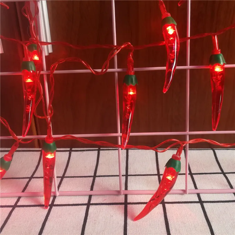 

3/4/5/6/10M Small colored Lights red Pepper Lights String Battery Led Christmas Decoration Hanging Lights Lighting Interior