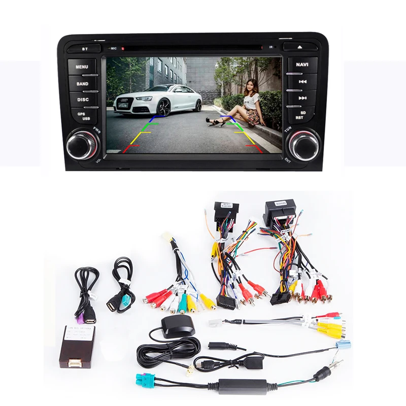 2 din Navi Автомагнитола для Audi A3 2002-2011 Автомобильный мультимедийный dvd-плеер gps Навигация стерео для Audi 8P A3 Авторадио 8P1 экран