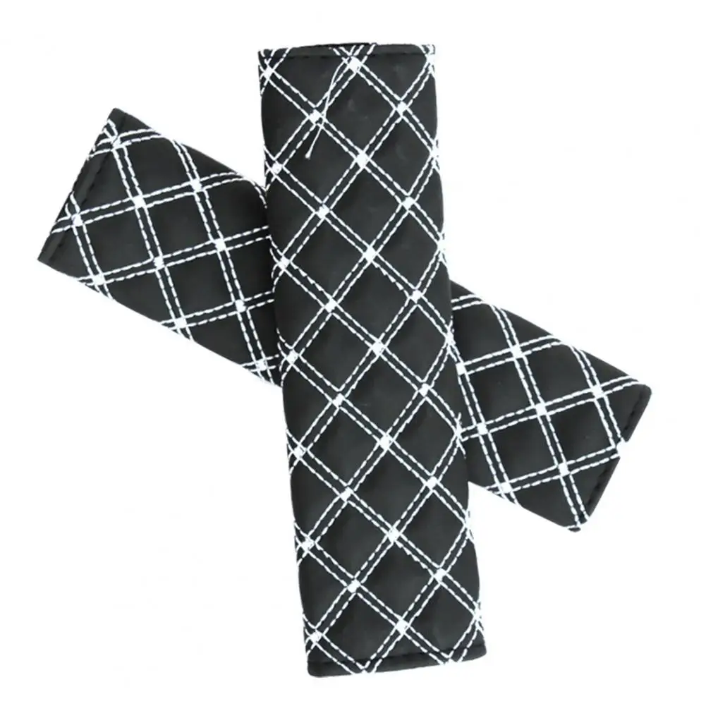 

1 Pair Car Safety Seat Belt Pads Soft Faux Microfiber Leather Shoulder Strap Covers Cushions