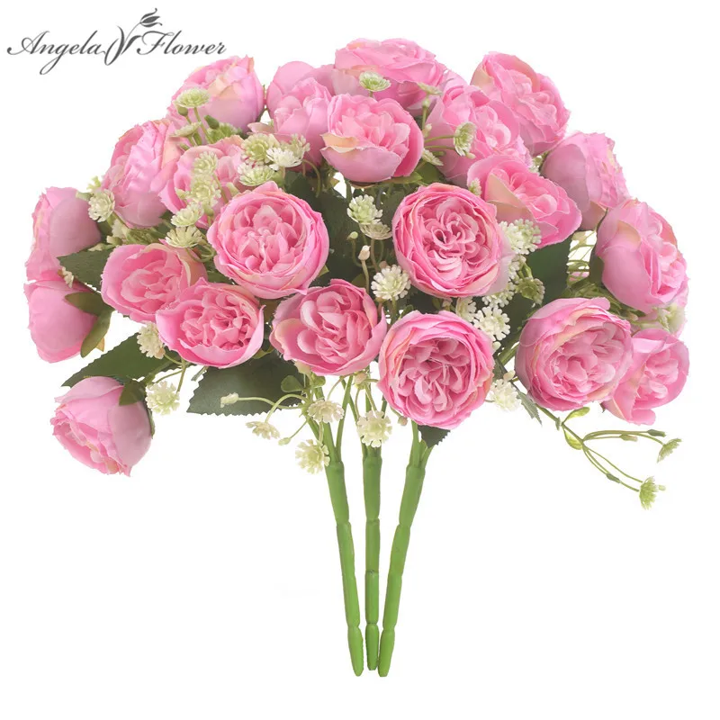 Искусственный Букет пионов искусственный букет невесты Декор для дома стола
