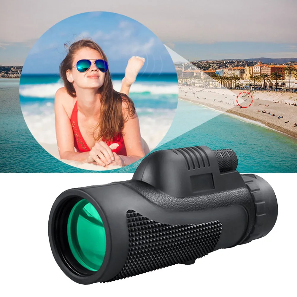 

40X60 HD Monocular Telescope Outdoor Camping HD Telescope Phone Camera Zoom Starscope Birds Watching Hiking Waterproof