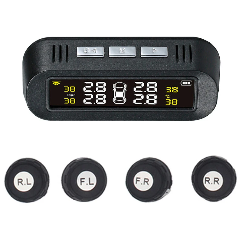 Универсальная Tpms на солнечной энергии беспроводная система контроля давления в