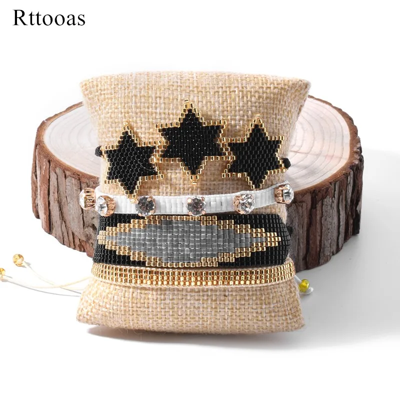 Мужской браслет Rttooas ювелирные изделия в стиле бохо браслеты с бусинами Muyuki