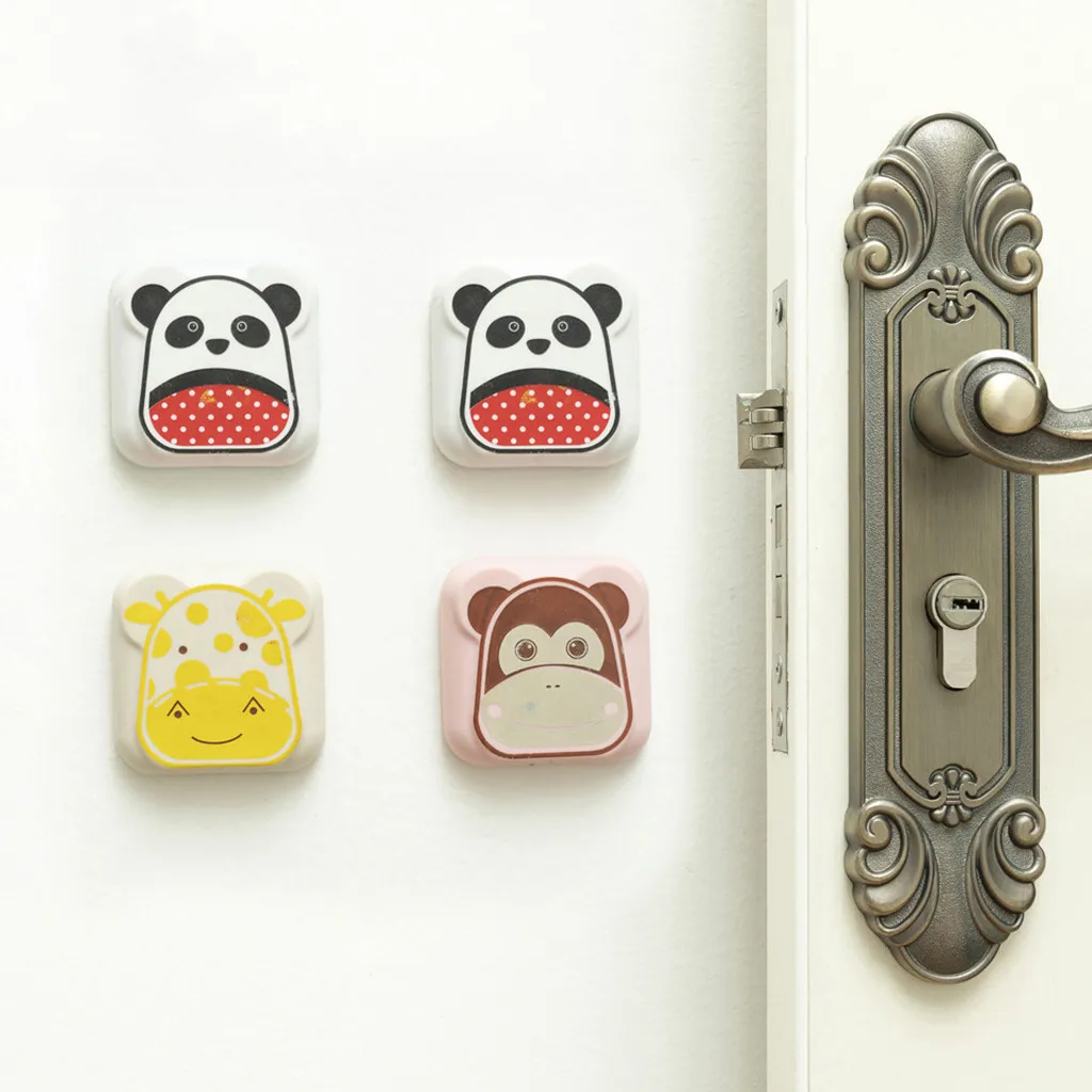 Силиконовая мультяшная ручка для двери антикраш накладка стенок бампера