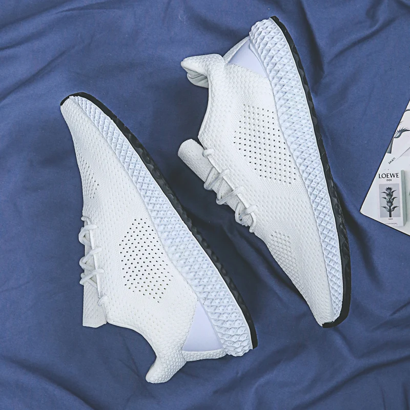 2019 легкая мужская обувь дышащая повседневная на плоской подошве мужские белые