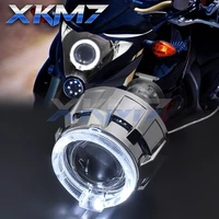 motorcycle spotlight tuning accessories projector headlight lenses bi xenon lens 2 0 angel eyes full kit bike lights retrofit