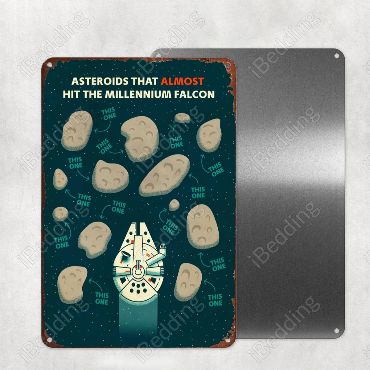 

Астероиды 20x3 0 см винтажные металлические знаки под заказ номерные знаки Ретро табличка железная Живопись Домашний Декор