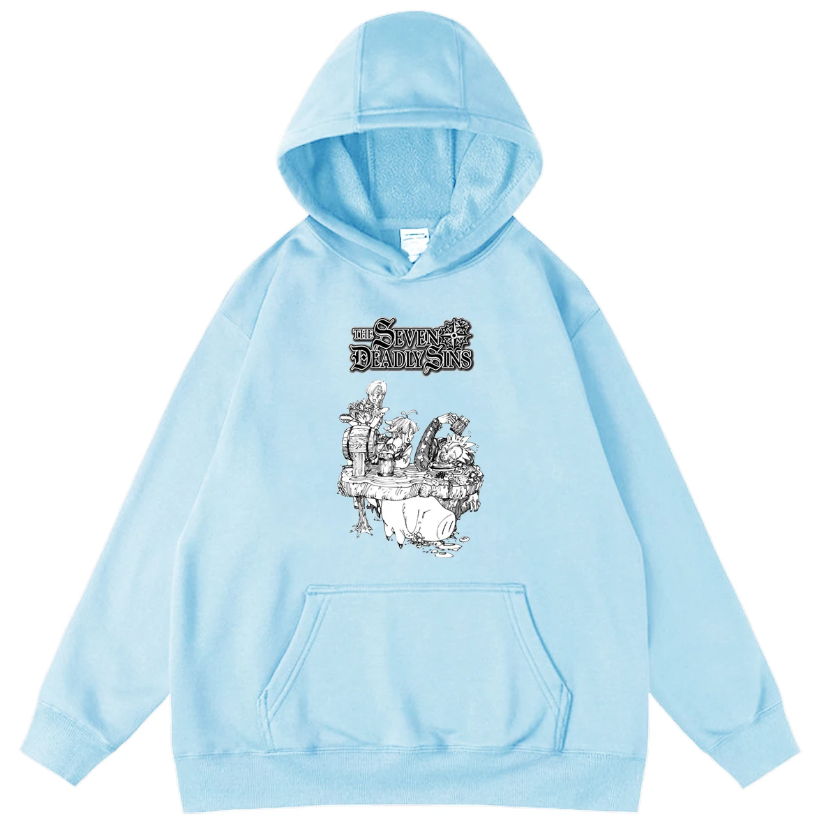 

The Seven Deadly Sins Anime Men's Oversized Hoodies Harajuku Male Fleece Hoodie Long Sleeve Hoody Casual Hooded Sweatshirts