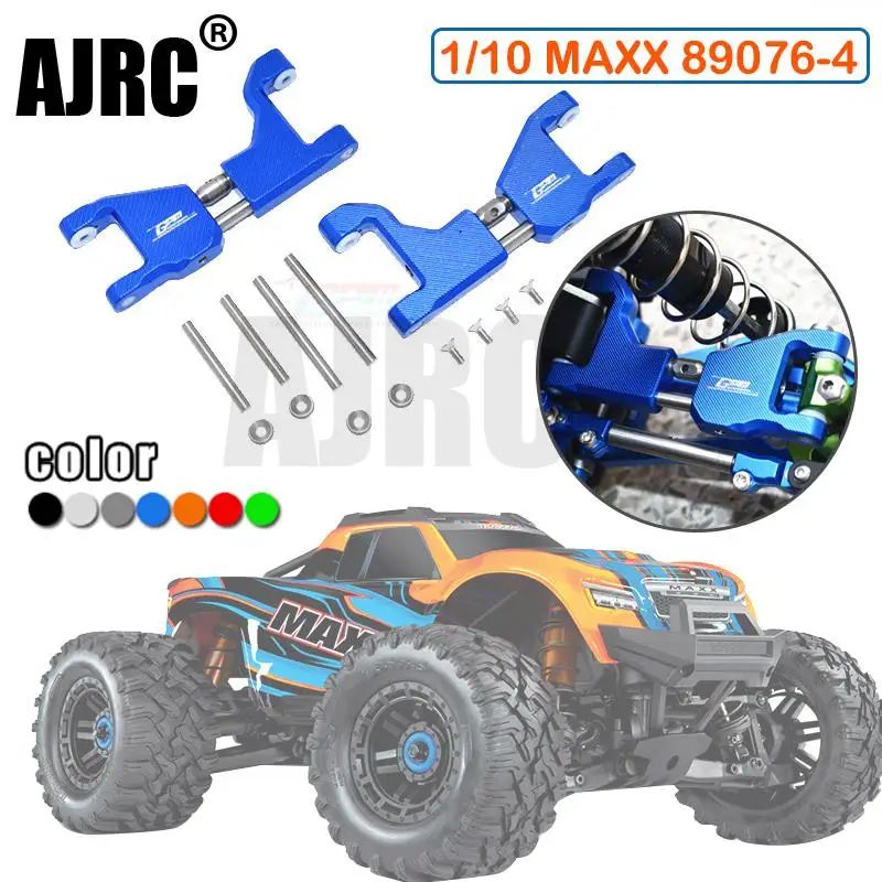 

For Trax 1/10 4s Maxx Monster Truck 89076-4 Stainless Steel Connecting Rod+aluminum Alloy Upper Swing Arm Alternative #8929