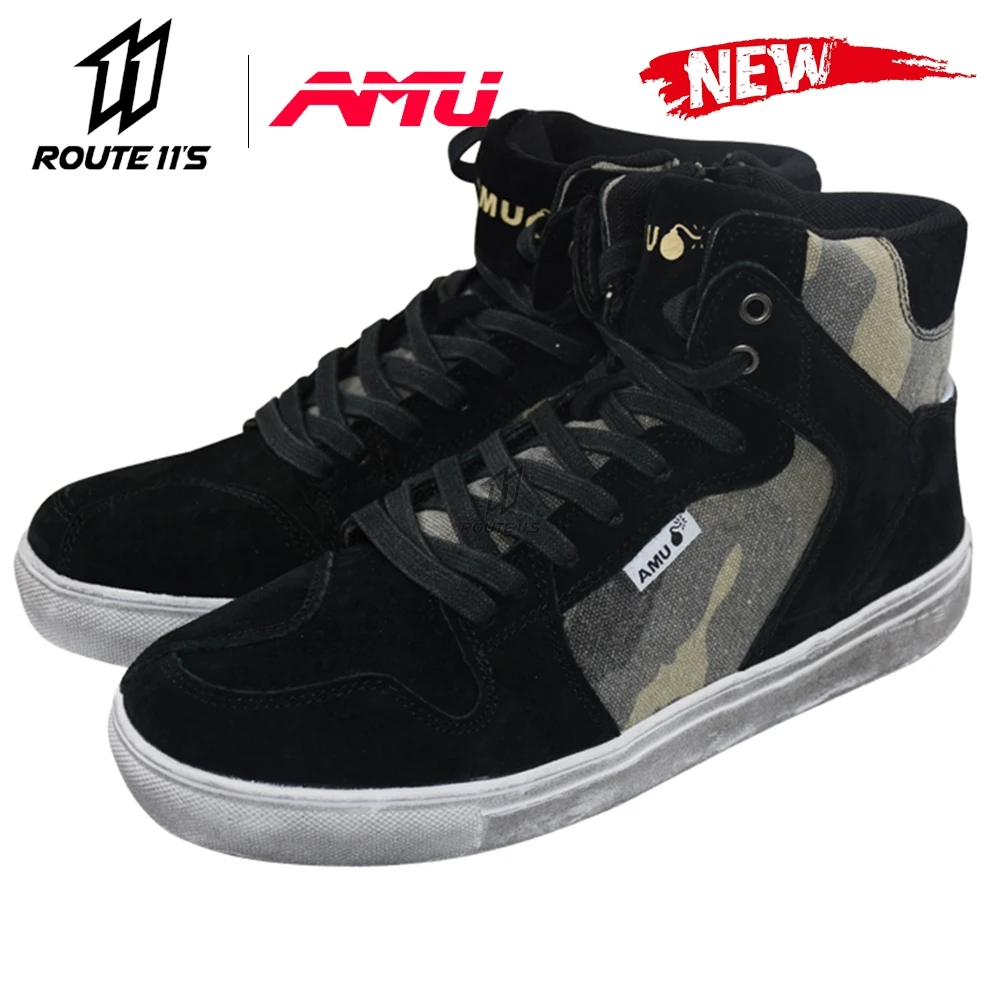 

Мужские мотоциклетные ботинки Аму, нескользящая обувь для езды на велосипеде, дышащая обувь для отдыха, на весну и лето