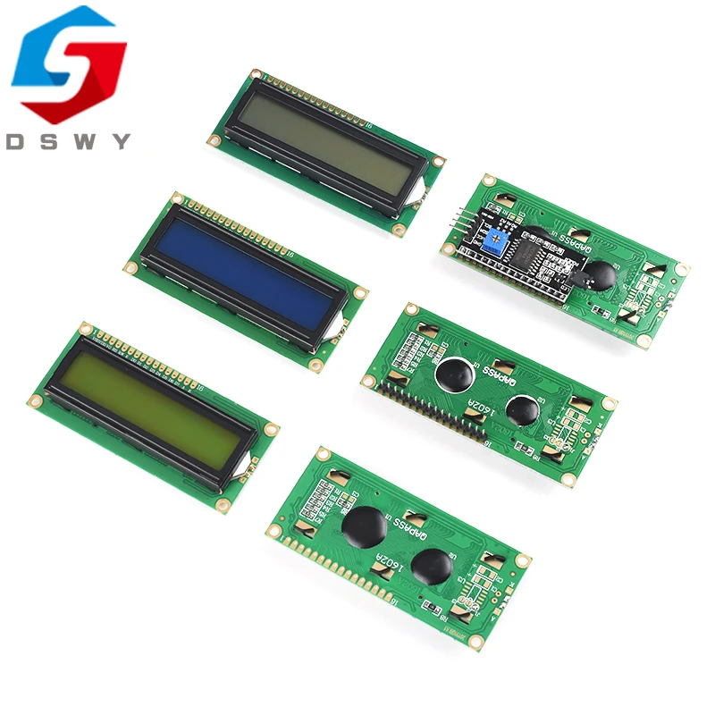 

LCD1602 1602 LCD Module Blue / Yellow Green Screen 16x2 Character LCD Display PCF8574T PCF8574 IIC I2C Interface 5V for arduino