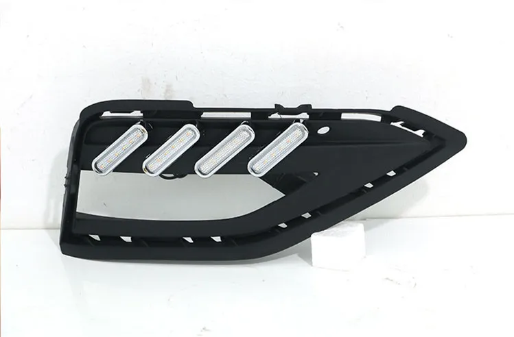 

Eosuns Led Drl Daytime Running Light for Volkswagen Sagitar 2019 with Moving Yellow Turn Signals and Blue Night Running Light