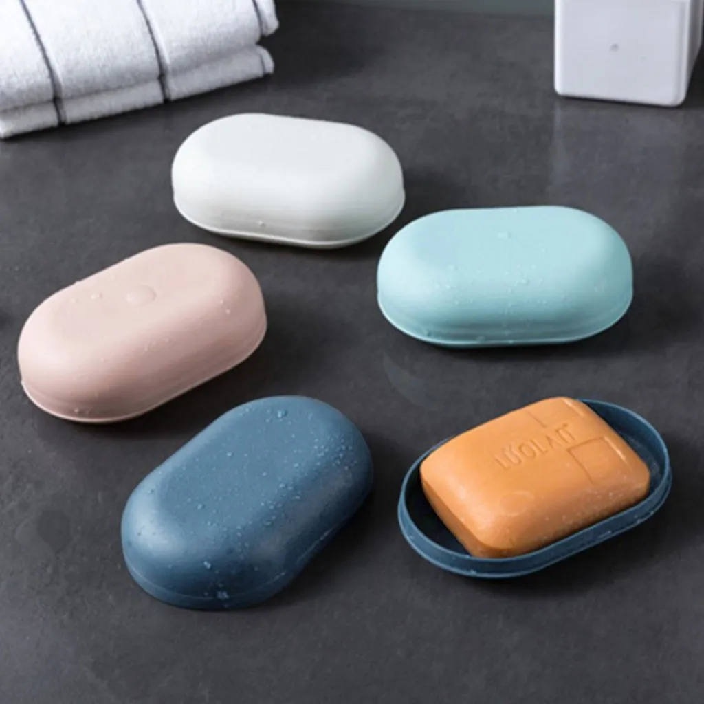 

Soap Dish Box Travel Supplies Portable Supplies Case Holder Container Wash Shower Home Bathroom Sealed Soap Case мыльница