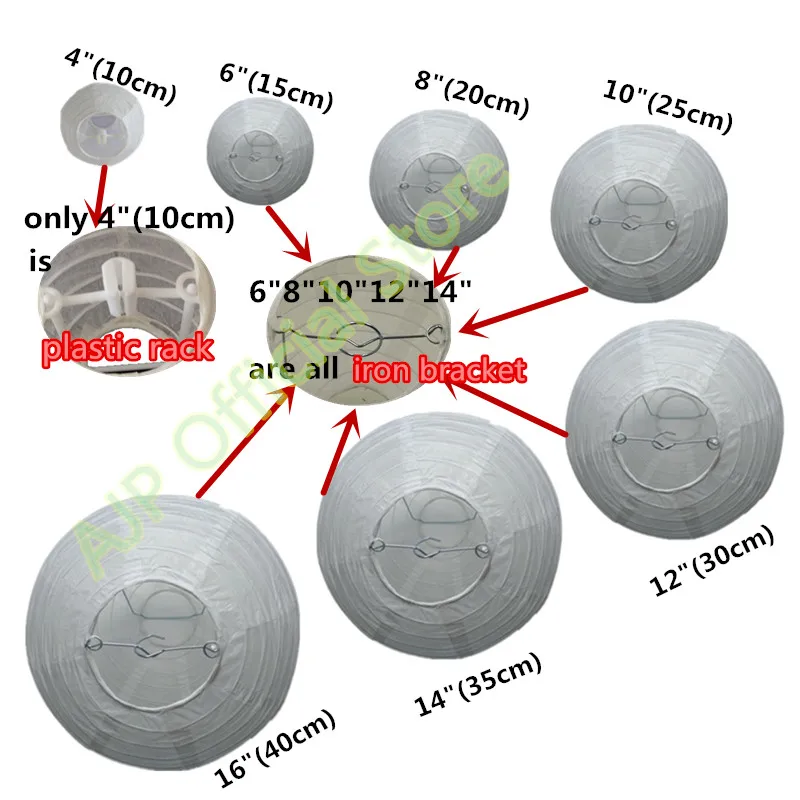 10 шт./лот белый бумажный фонарь Круглый лампион шар для свадебного декора товары