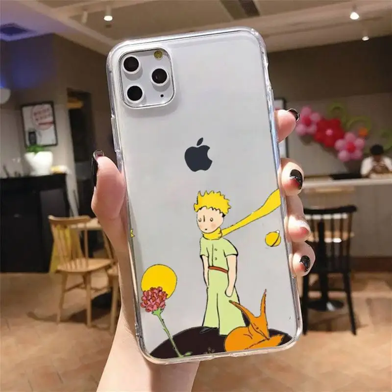 

Lovely Cartoon The Little Prince Phone Case Transparent soft For iphone 5 5s 5c se 6 6s 7 8 11 12 plus mini x xs xr pro max