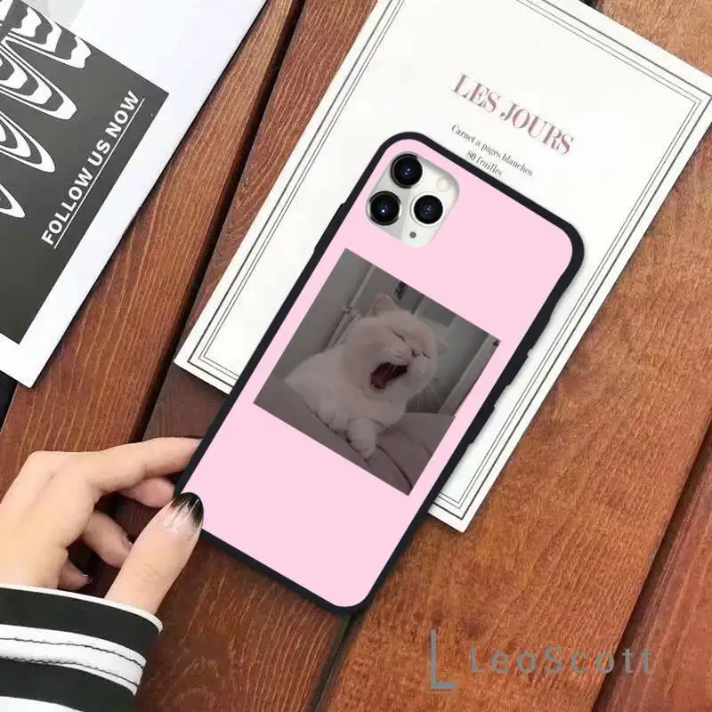 

cat dog animal cute Phone Case for iPhone 11 12 pro XS MAX 8 7 6 6S Plus X 5S SE 2020 XR Soft silicone