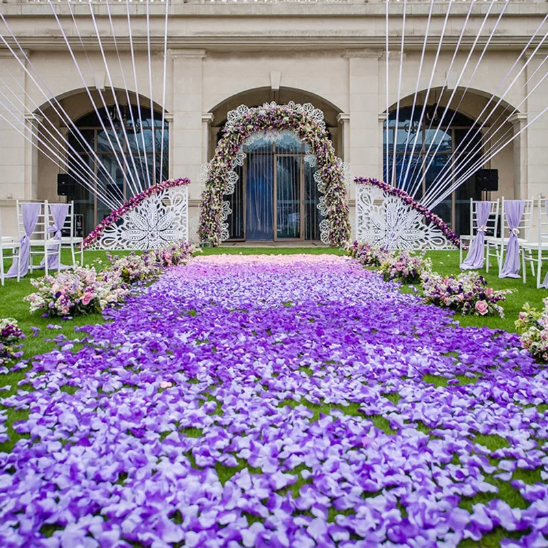 2000 свадебные украшения шелковые лепестки роз вечерние подарок на Новый год