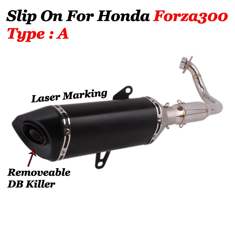 Слипоны для Honda Forza300 2017 2019 полный мотоцикл выхлопной Системы трубы спереди