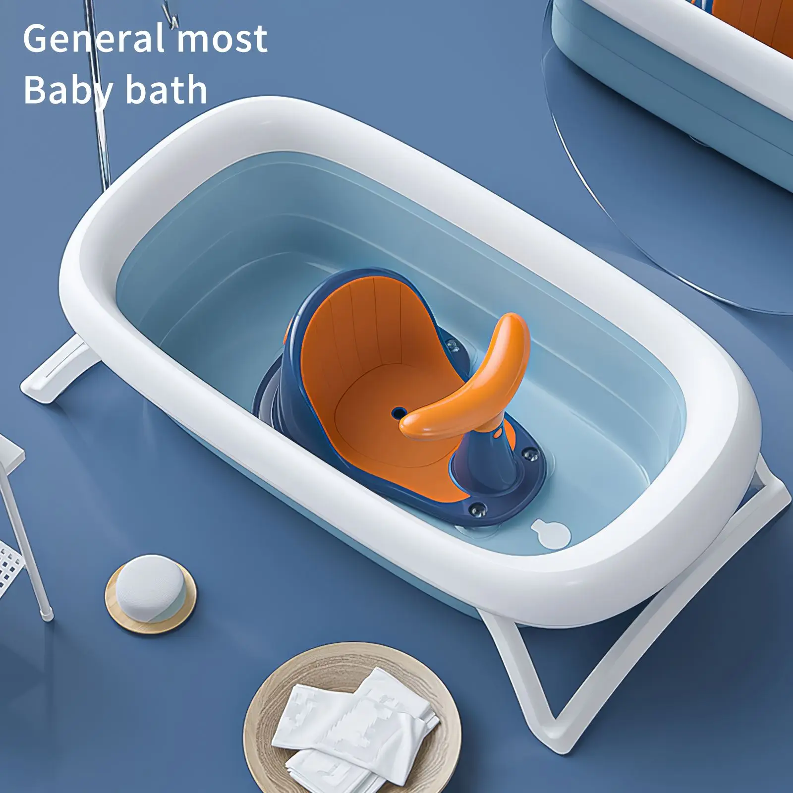 

Portable Bath Seat Baby Bath Seat Stool Artifact Bathtub Net Pocket Support Rack shower Stool infant bathing Chair newborn care