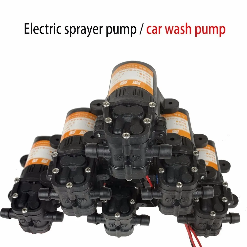 Прочный DC 12 V 70PSI 3.5L/мин Черный мембранный распылитель воды под высоким давлением