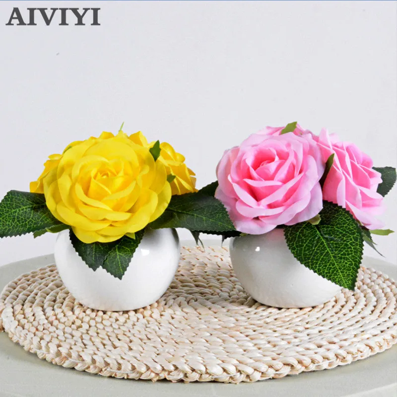 

LED Glowing Rose Bonsai Wedding Party Home Decor Artificia Flowers Christmas Decorations for Home Lantern