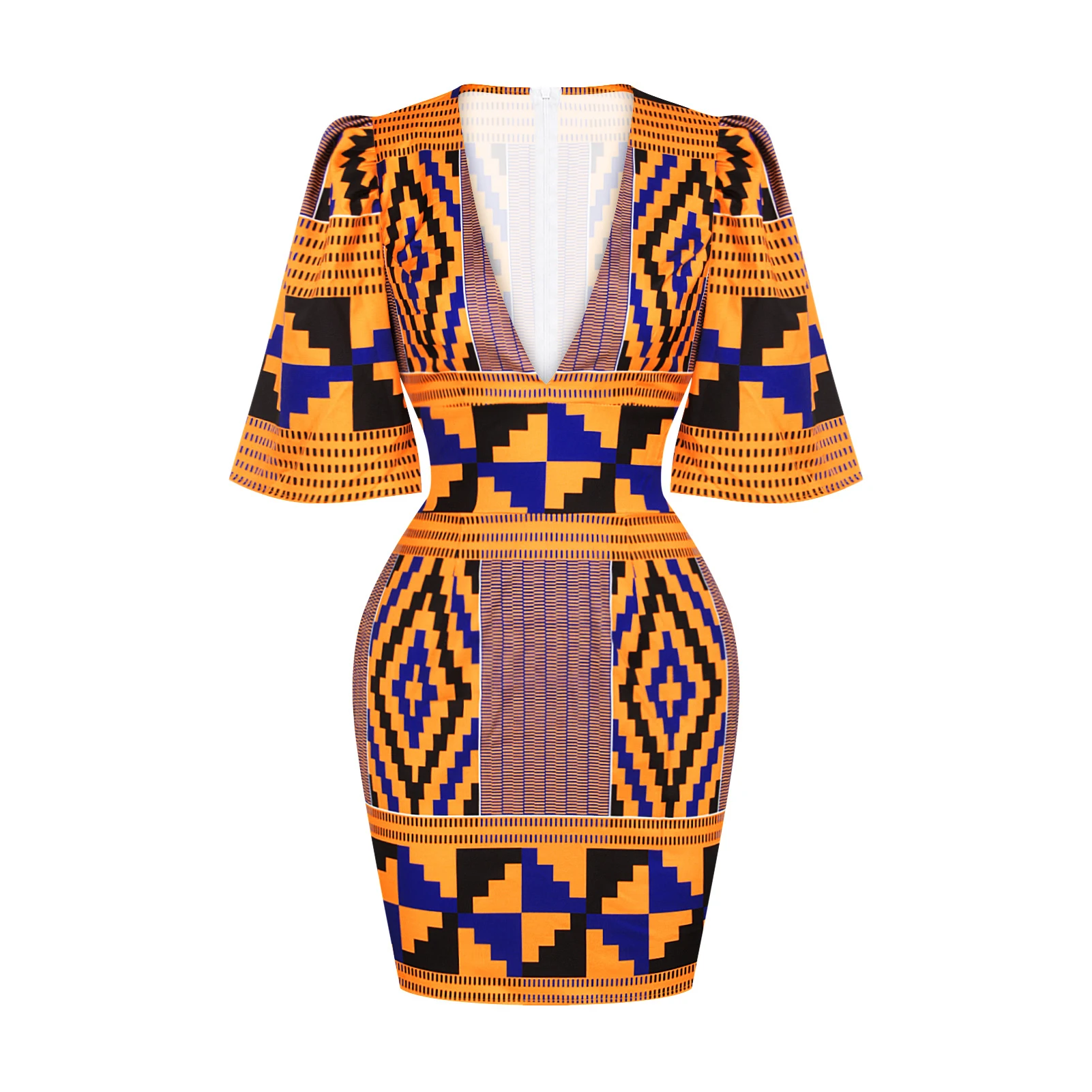 

3D women fashion waist tight sexy dress 2021 print 3X02