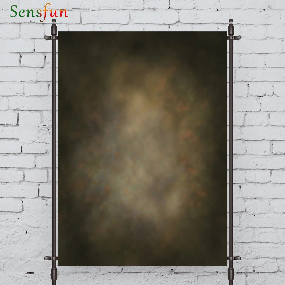 

LEVOO Photographic Background Yellow Fog Mist Effect On Black Photo Studio Photocall Printed Shoot Prop Decor Fabric