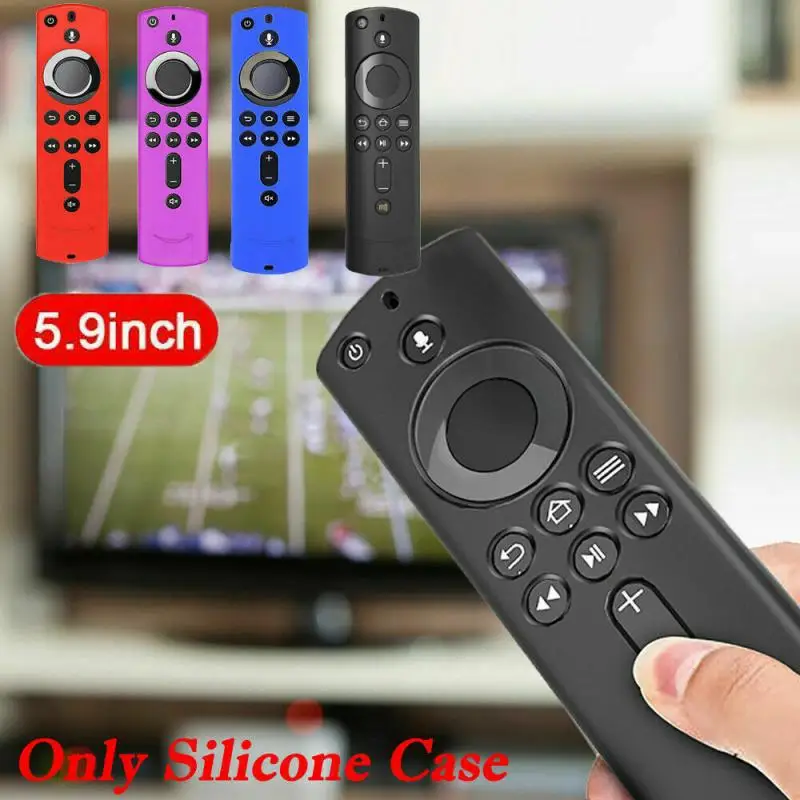 5.9 Inch Case Cover Silicone Sleeve Shockproof Anti-Slip Replacement Remote Control For Amazon Fire TV Stick 4K | Электроника