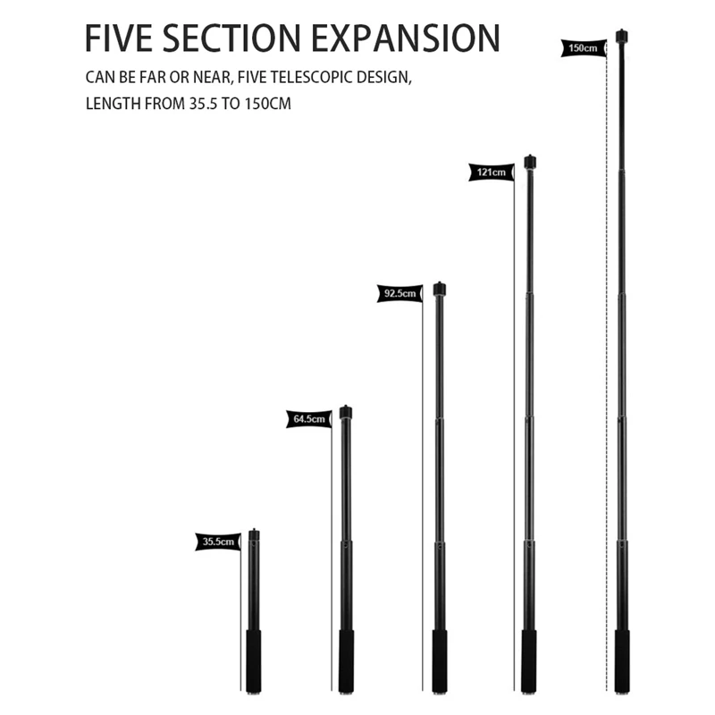 Живое оборудование микрофон для прямой трансляции 1 5 м телескопический полюс