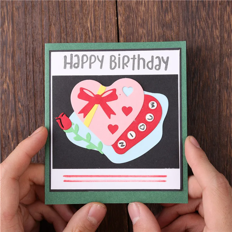 YaMinSanNio Heart Dies Love Frame Metal Cutting New 2020 Craft Scrapbooking Card Making Embossing Diecut Decor Stencil | Дом и сад