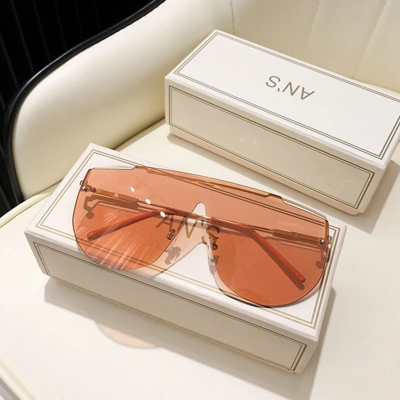 

2021 New Women Oversize Sunglasses Vintage Men Fashion Brand Designer Square Sun Glasses UV400 gafas de sol Eyewear