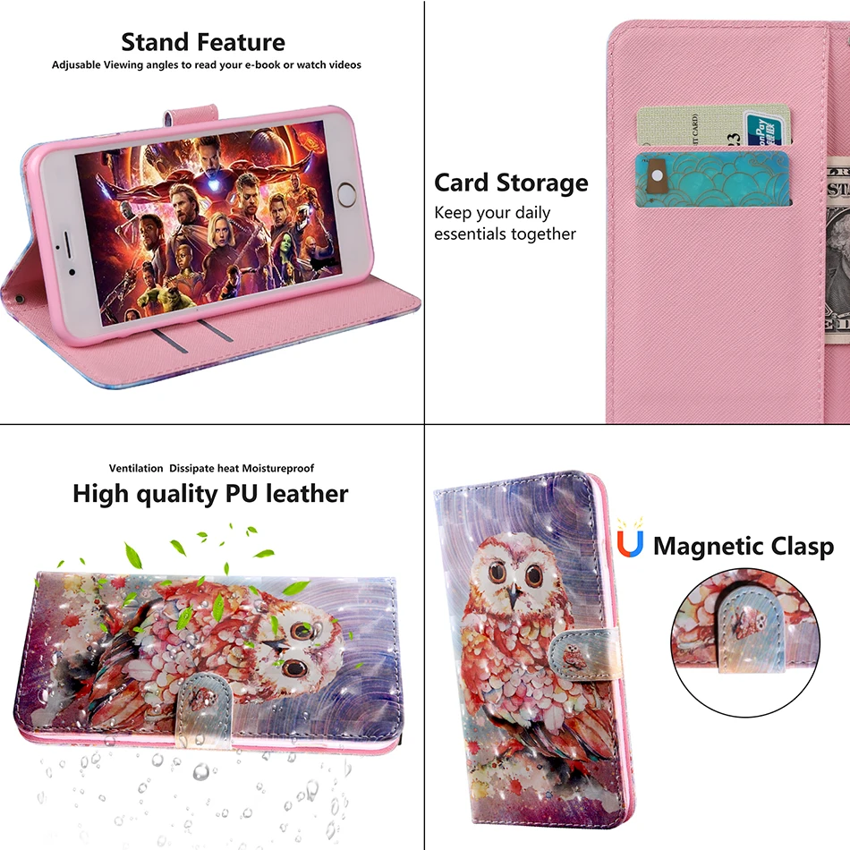 Чехол для телефона Samsung Galaxy J2 J3 J4 J5 J6 J7 Note 9 Xcover 4 Grand Prime Pro S7 Edge S8 S9 Plus A31 кожаный чехол