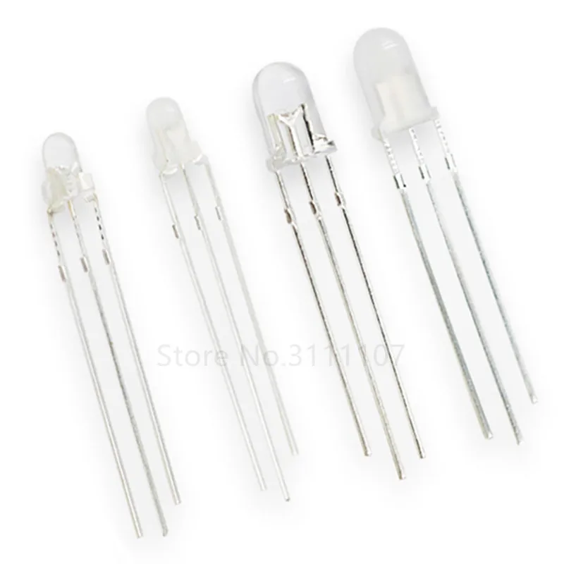 Светодиодный Диод 100 шт./лот 3 мм 5 круглый рассеянный матовый прозрачный красный и