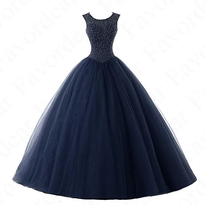 BLF-97-navy Favordear Vestido De 15 Anos Бирюзовый Расшитое бисером в честь пятнадцатилетия платья очень красивое бальное платье сладкий 15 со шнуровкой на спине Румяна платья для выпускного вечера - Цвет: BLF-97-navy