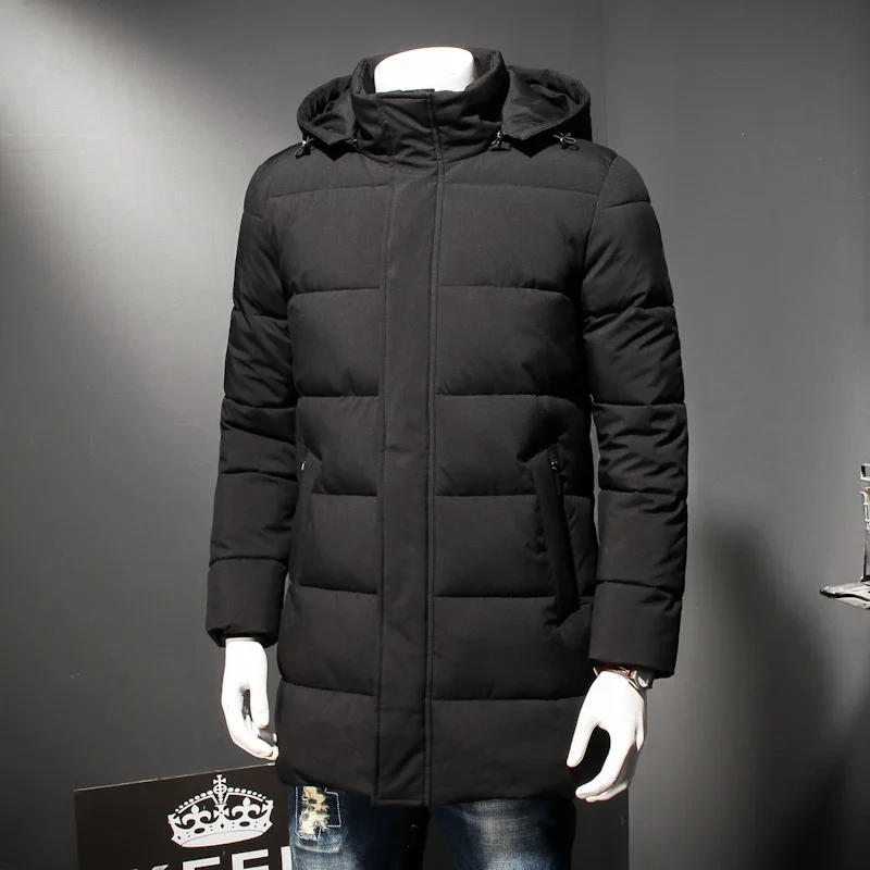 Plus size 8XL 7XL 6XL Men's Winter Warm Jacket Hooded Slim Casual Coat Cotton-padded Parka Overcoat Hoodie Thick | Мужская одежда