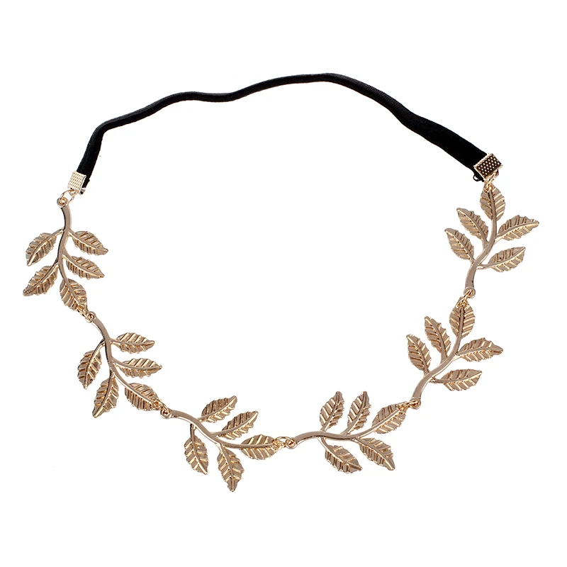 

New Fashion Gold Leaf Festival Grecian Garland Hippy Forehead Head Hair Band