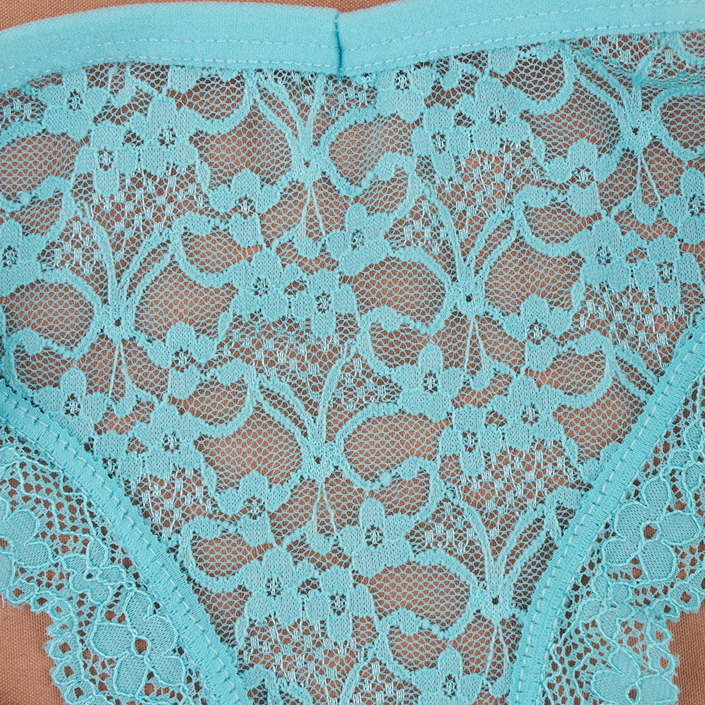 3PCS/Set Lingerie Sexy Women Lace Panties Underwear Female Underpants 6 Solid Color Soft Woman Briefs Intimates images - 6