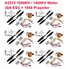 XXD A2212 2212 1000KV  1400KV бесщеточный двигатель + 30A бесщеточный ESC + 1045 Пропеллер для F450 F550 S550 RC Quadcopter