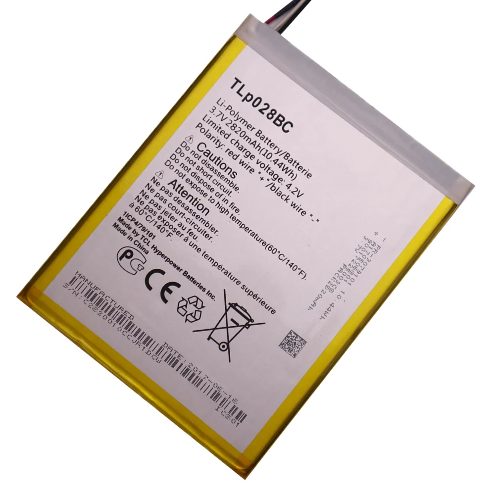 Аккумулятор TLP028BC TLp028BD для планшета Alcatel Tab pixe 3 сменный аккумулятор 2820 мАч батареи