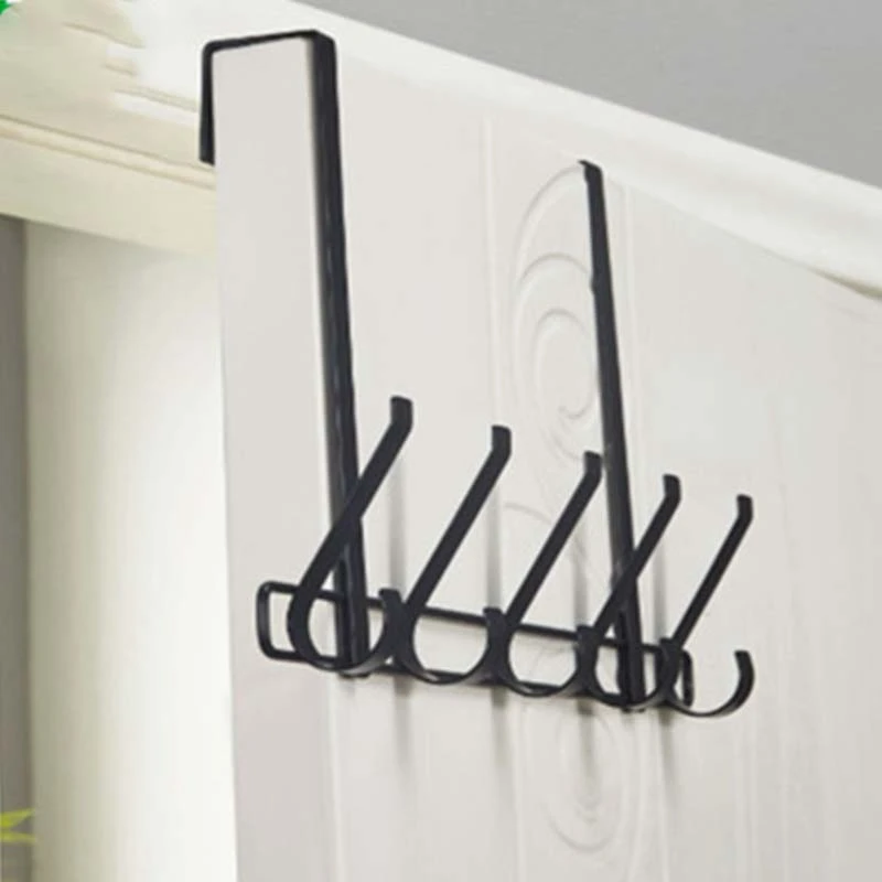 

Wrought Iron Hook Rack Creative Detachable Coat Rack Home Room Door Free Punch No Trace Hanger